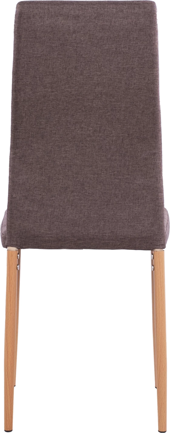 Karrige metalike Lady FH0037.13, pëlhurë kafe me kornizë metalike K/D 40x48x95 cm, set prej 4 copash