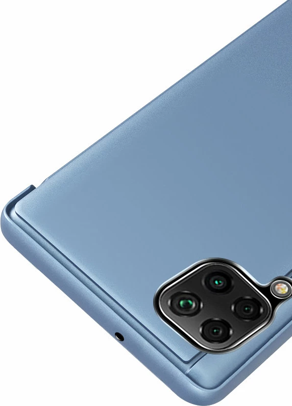 Mbështjellës Hurtel Clear View Case për Samsung Galaxy A22 4G, kaltër