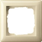 Kornizë për çelës/prizë GIRA Standard 55, 1-vend, 80.7x80.7 mm, termoplastik, krem
