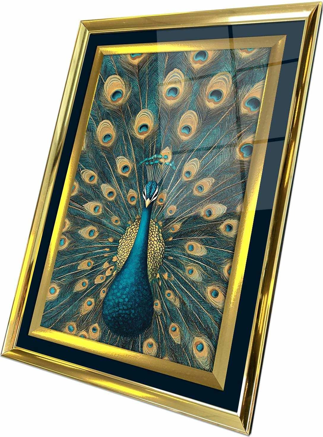 Pikturë dekorative me kornizë, shumëngjyrëshe, Wallity 4363Kromaltınct - 025, 43x65cm