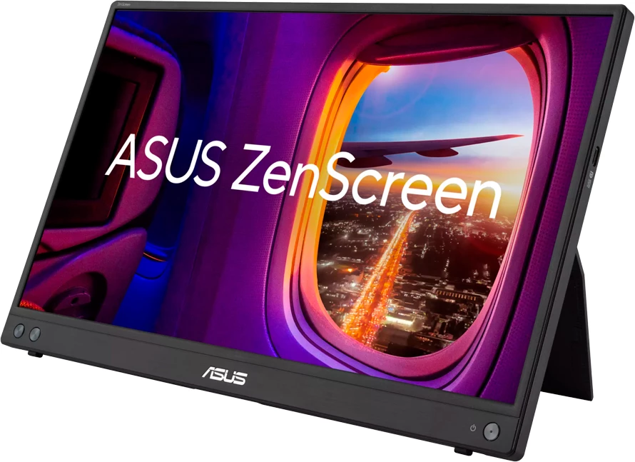 Monitor portativ ASUS ZenScreen MB16AHV 16 inç FHD IPS 1920x1080, USB-C/Mini HDMI, i zi, me kabllo USB-C