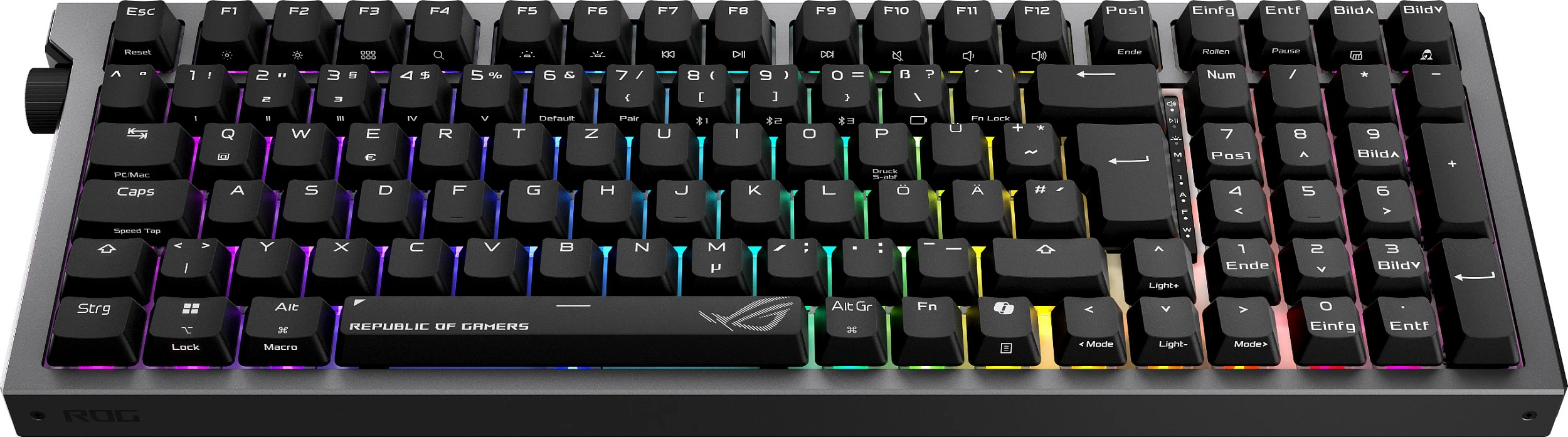 Tastierë mekanike ASUS ROG Strix Morph 96 Wireless, 96%, QWERTZ DE, RGB, USB-C, e zezë