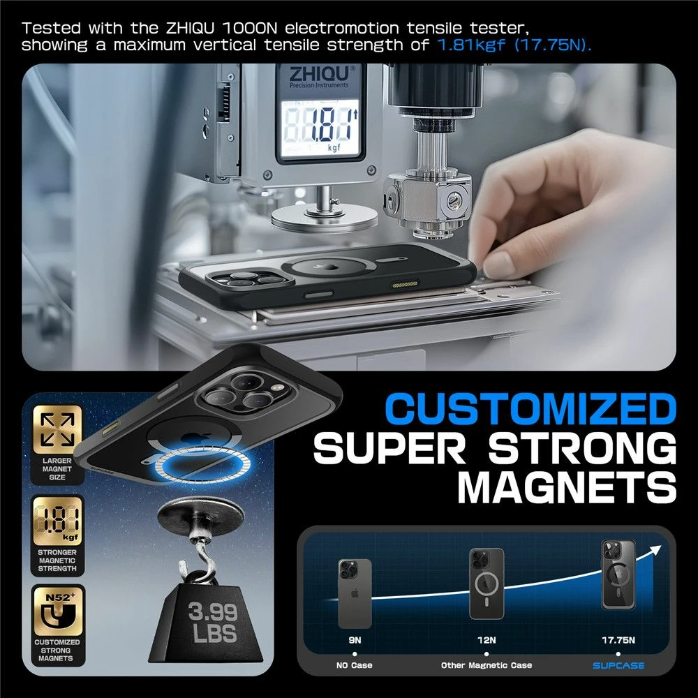 Mbështjellës Supcase UB Mag për iPhone 16 Pro, MagSafe, i zi