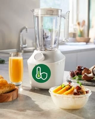 Blender Philips HR2041/00 450 W, 1 L, ProBlend, bardhë