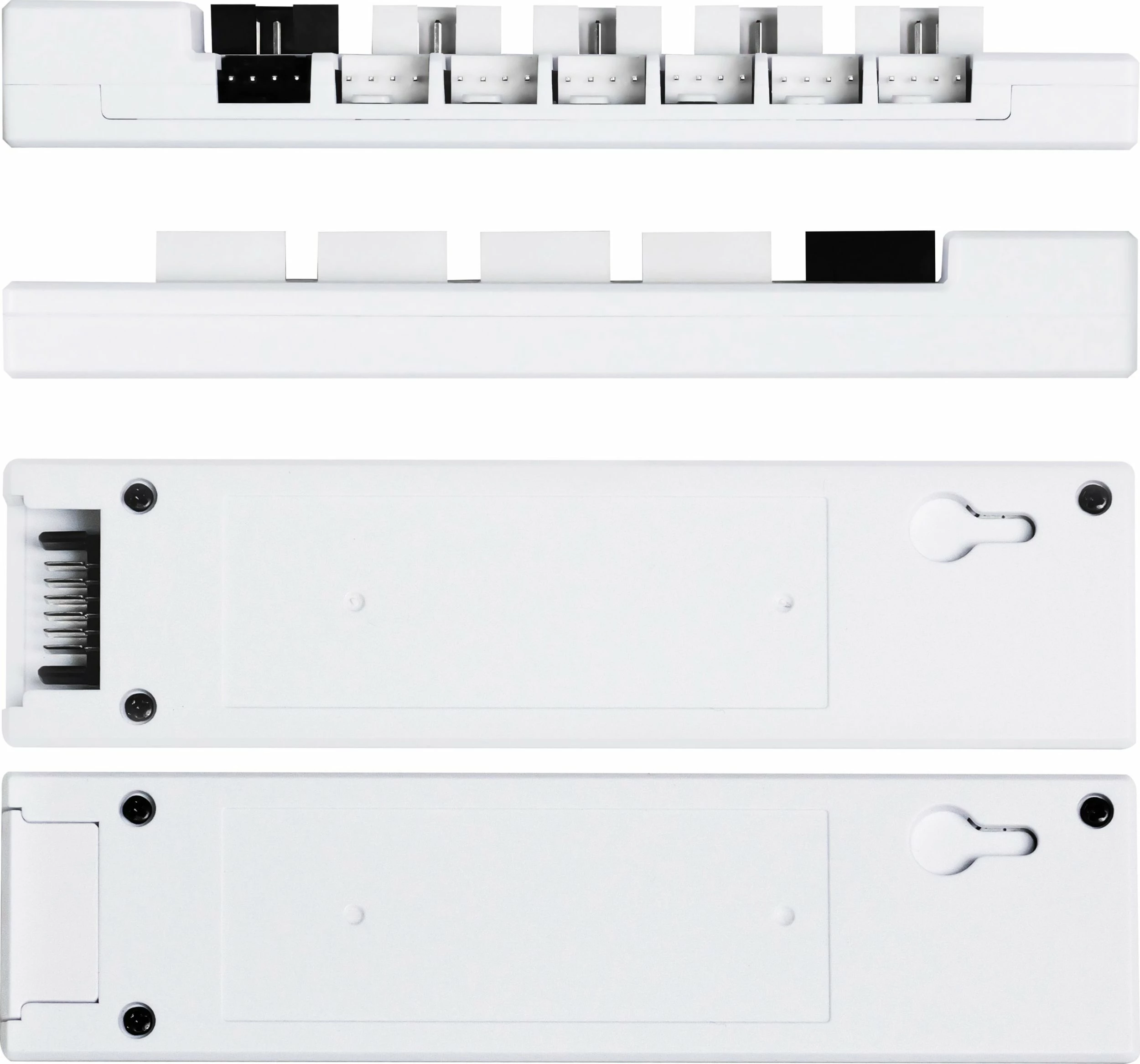 Hub/kontroller ventilatorësh Lian Li EDGE HUB Concentrator 4x USB 2.0, 6x PWM, e bardhë