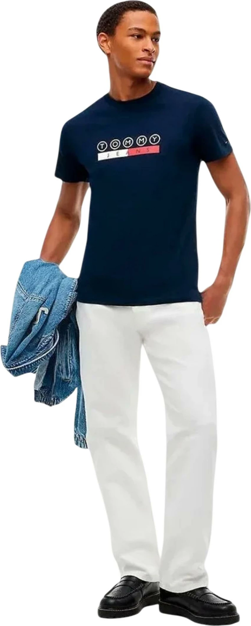 Maicë për meshkuj Tommy Hilfiger Jeans DM0DM23715, e kaltër e errët [Madhësia: XXL]