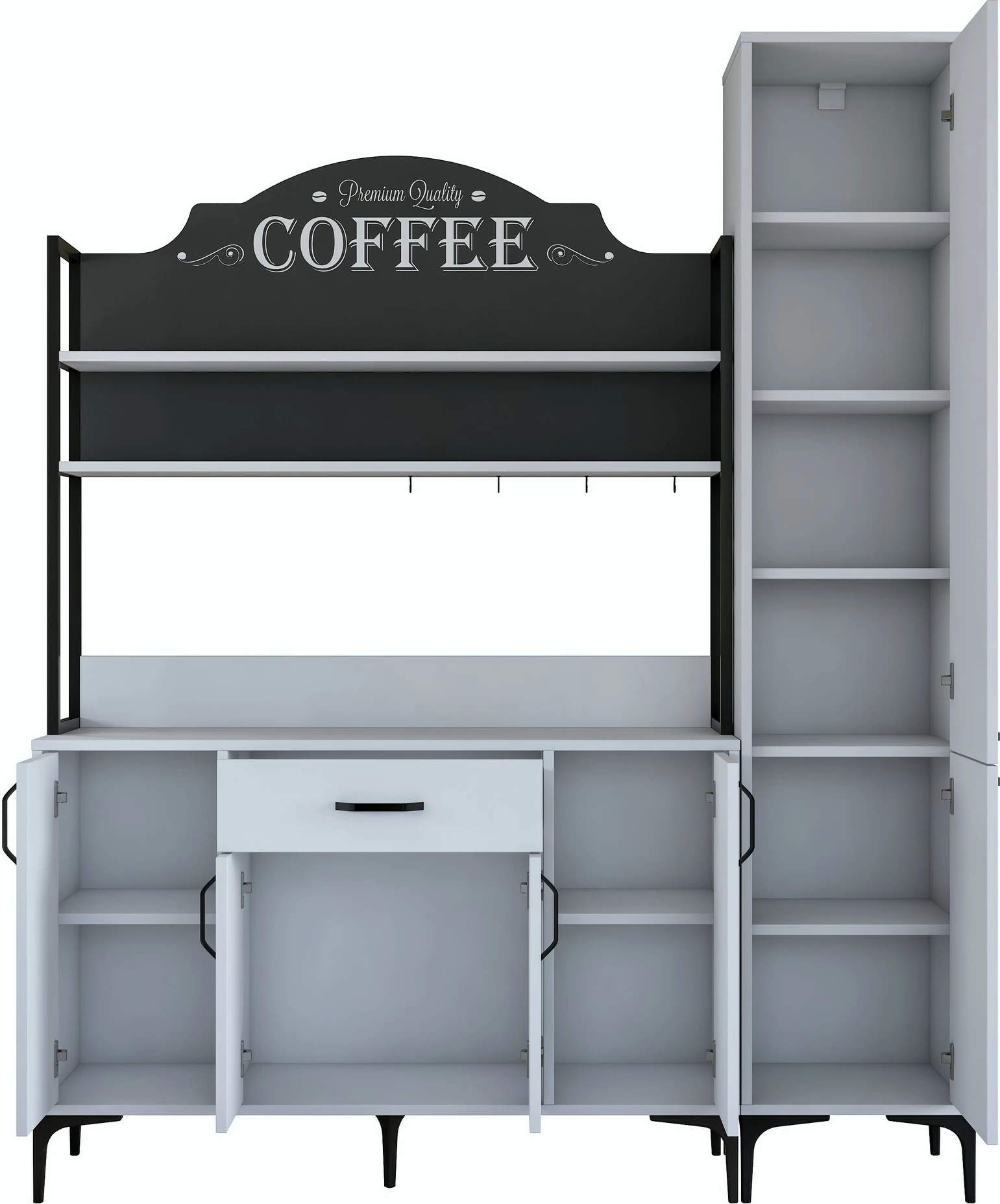 Dollap shumëpërdorimësh, ngjyrë e bardhë, Hanah Home JE149 - 3081