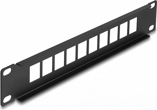 Patch panel DeLOCK 10" Keystone 10-port, 1U, i zi