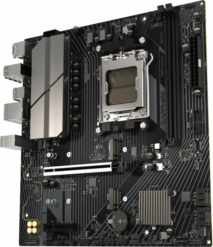 Pllakë amë Sapphire B650M-E AM5 B650 2x DDR5 96GB 7600 mATX PCIe 4.0 x16 PCIe 5.0 M.2 2.5GbE HDMI/DP