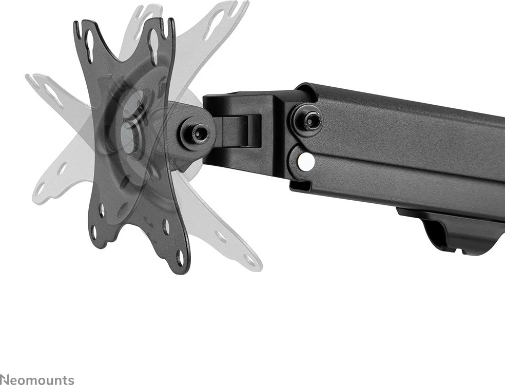 Kasë monitori Neomounts FPMA-D650DBLACK, për 2 ekrane, 17-27 inç, rregullim lartësie, ngjyrë e zezë