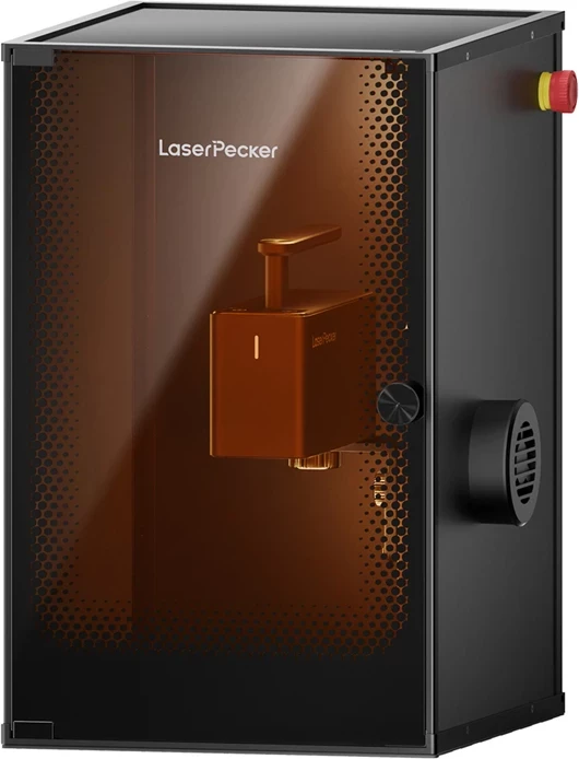 Gravues lazer LaserPecker LP2 Plus, 10W, 4K, Wi‑Fi/USB, Safeguard Edition, i zezë, set me kapak mbrojtës