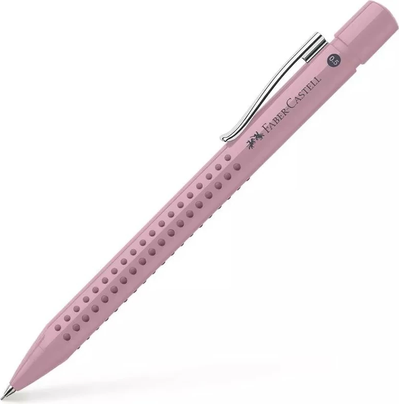 Laps mekanik Faber-Castell 231051, 0.5 mm, trekëndësh, twist-out, rozë