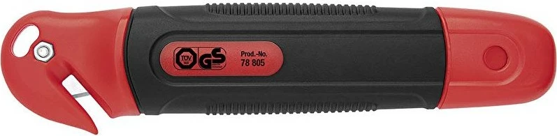 Thikë prerëse WEDO 78 805, 36mm, teh inox, automatik, e zezë/kuqe
