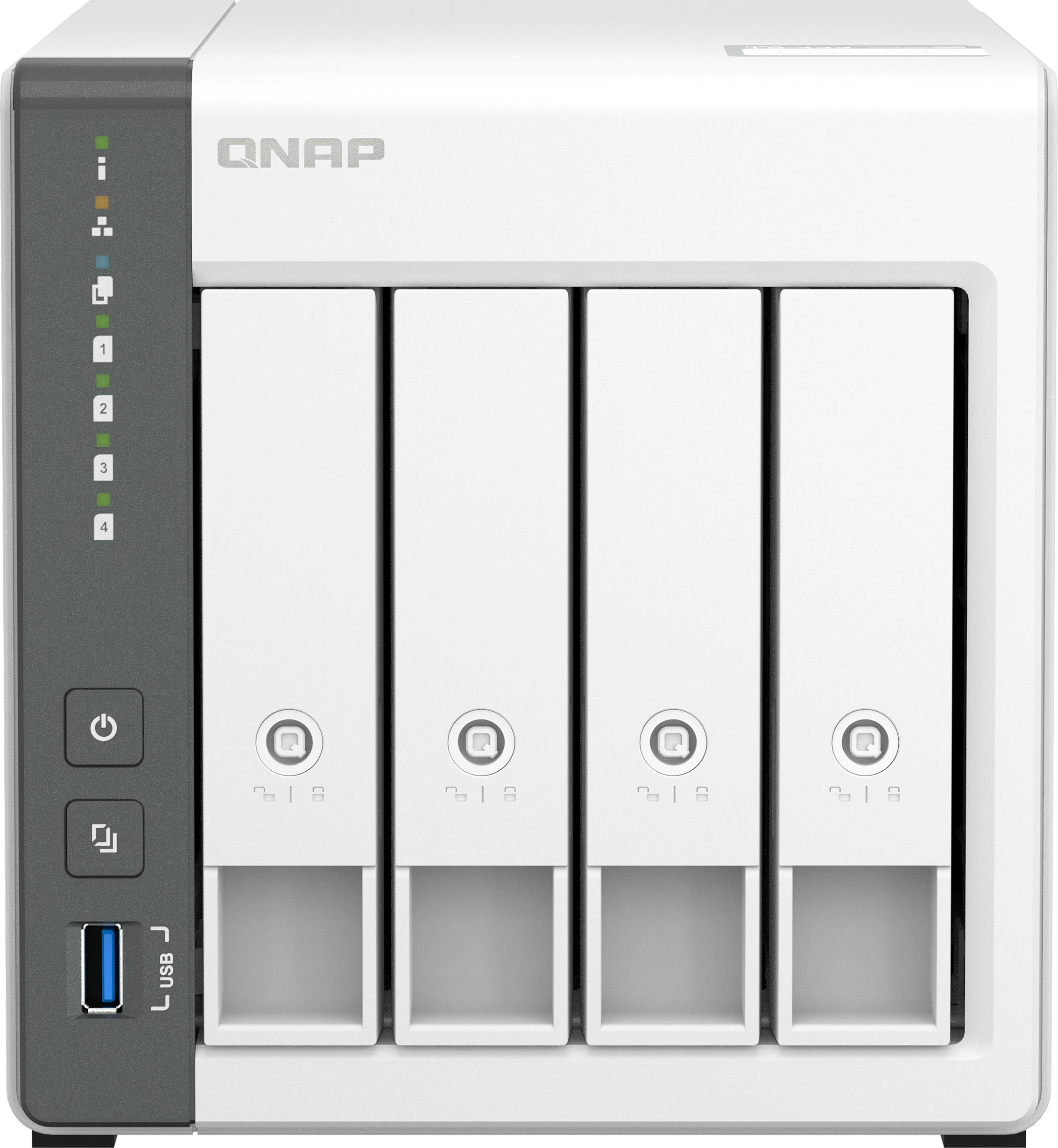 NAS QNAP TS-433, Tower, ARM Cortex-A55, 4 GB, QNAP QTS