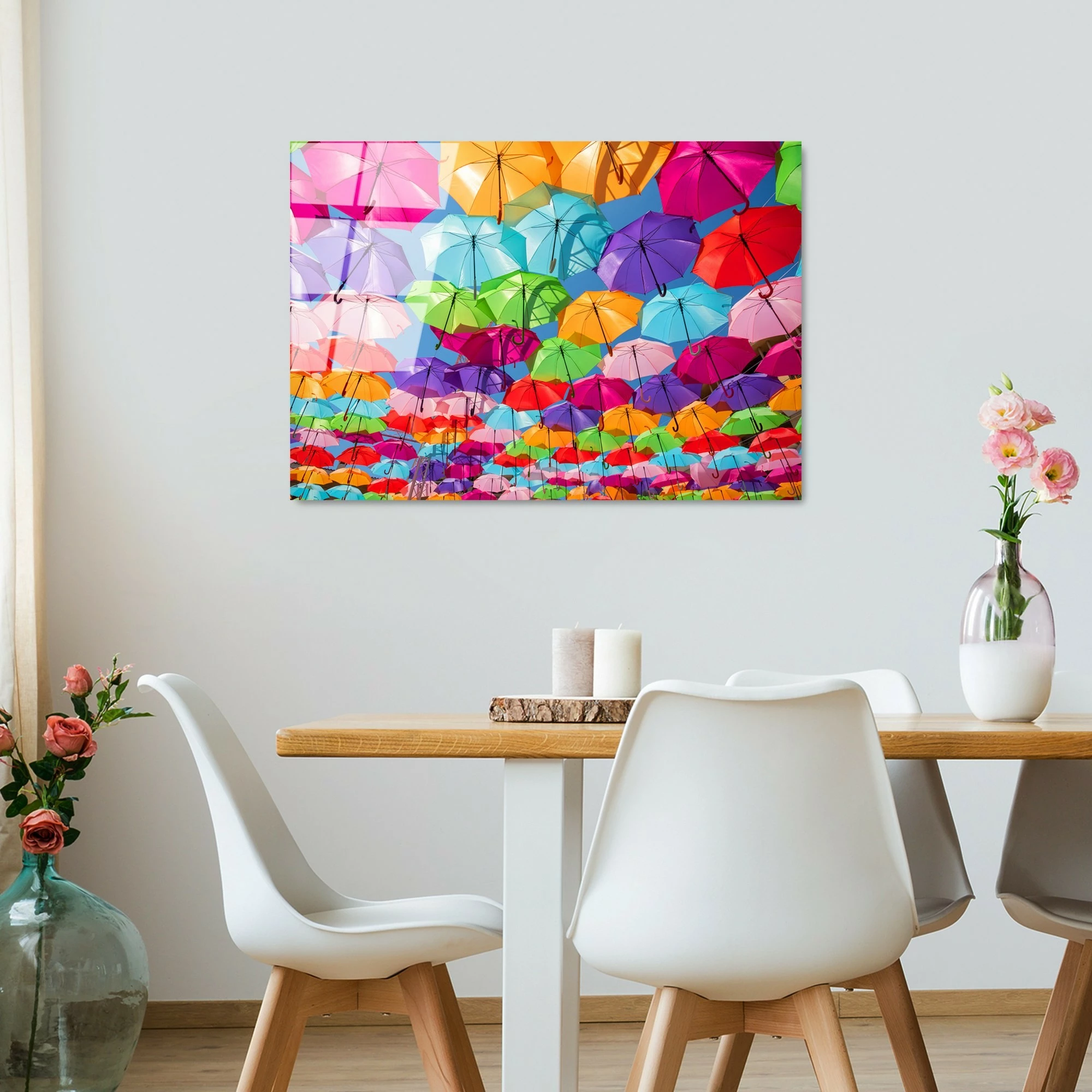 Pikturë dekorative prej xhami të temperuar, shumëngjyrëshe, Wallity UV-227, 70x100cm