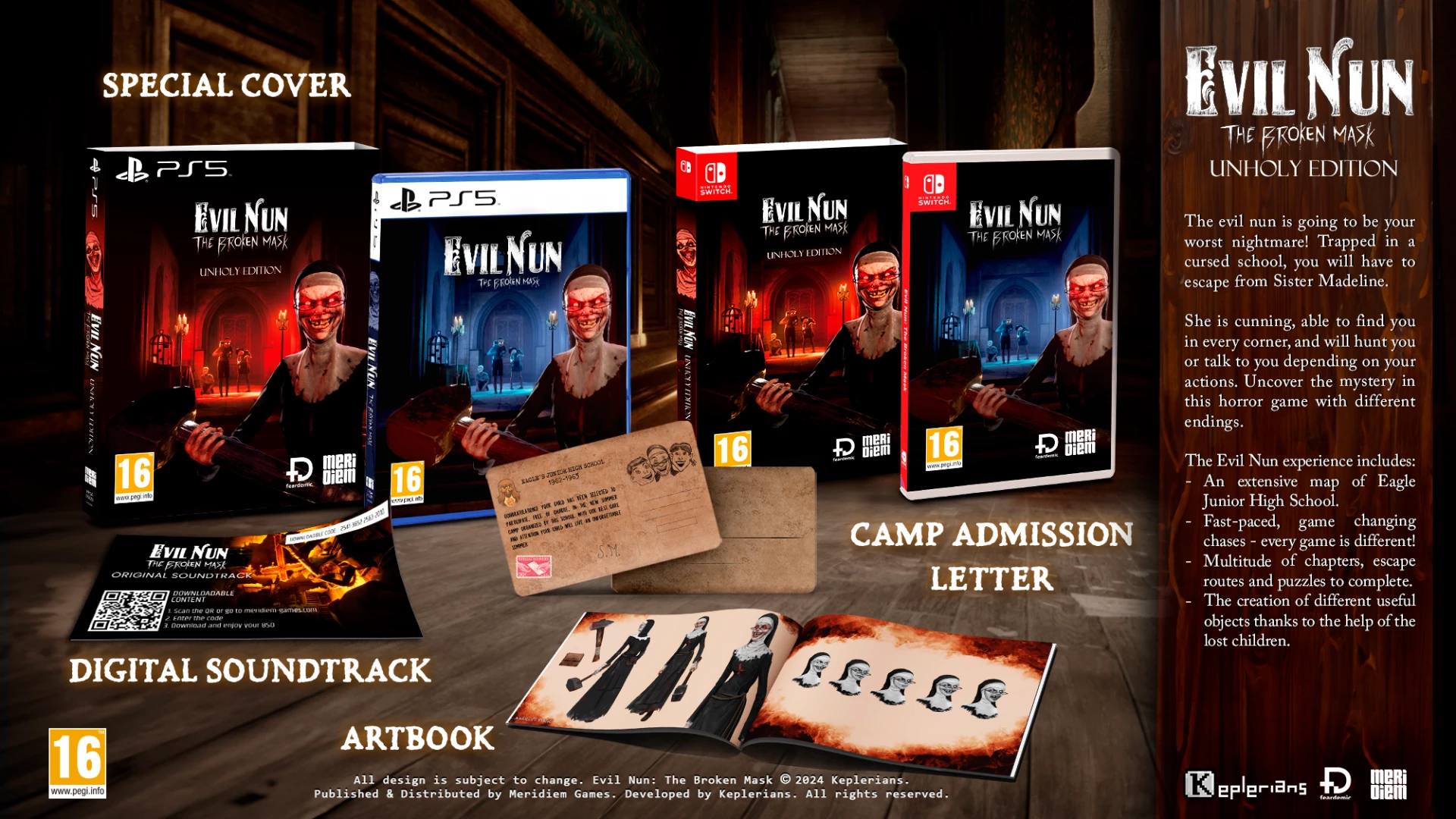 Lojë PS5 Meridiem Games Evil Nun: The Broken Mask - Unholy Edition, PEGI 16