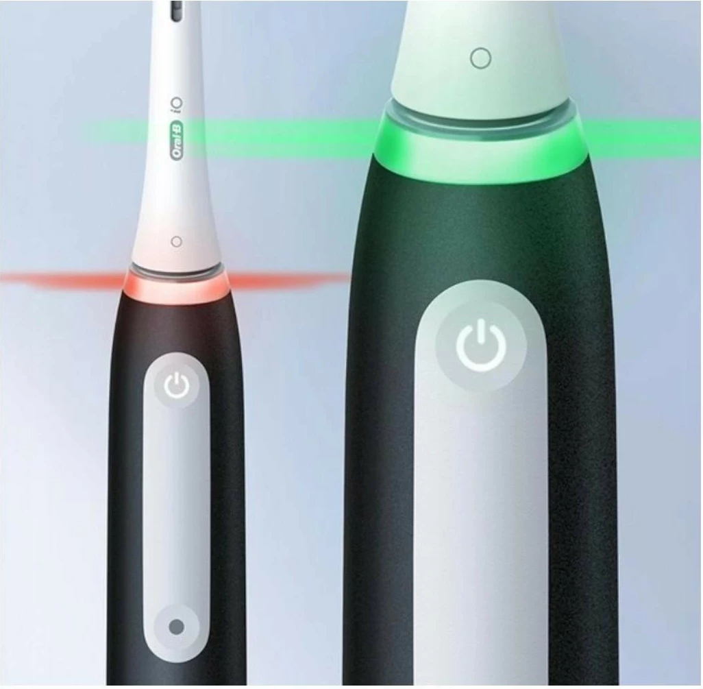 Furçë dhëmbësh elektrike Oral-B iO 3 Duo, Bluetooth 5.0, 3 mënyra pastrimi, me kuti udhëtimi, e zezë/rozë