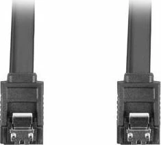 Kabllo SATA Lanberg CA-SASA-14CU-0050-BK, SATA III 6Gb/s, 0.5 m, e zezë