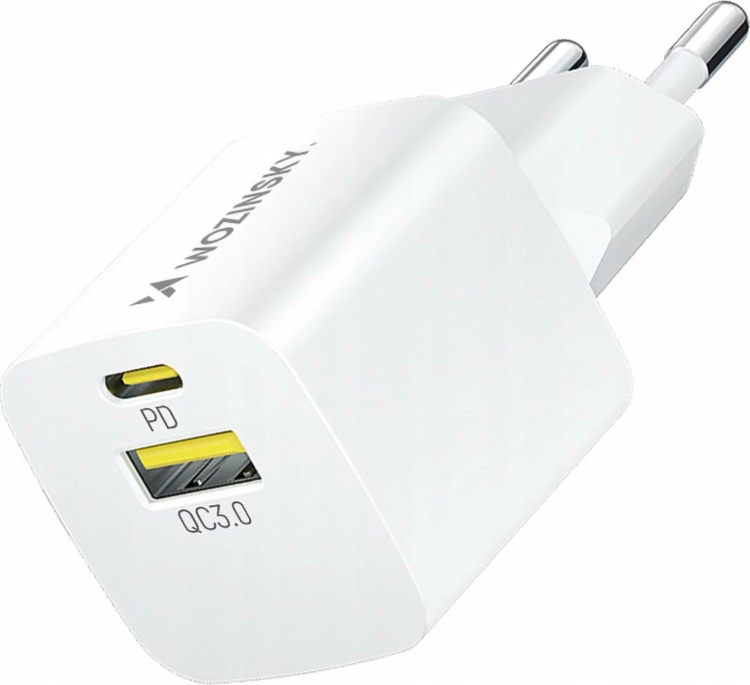 Karikues Wozinsky WWCEAC GaN 33W USB-A/USB-C, i bardhë