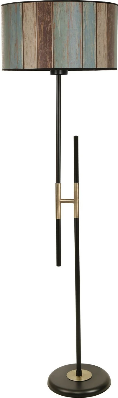 Llambë dyshemeje Opviq Felix, trup metalik, abazhuri shumëngjyrësh, 165cm