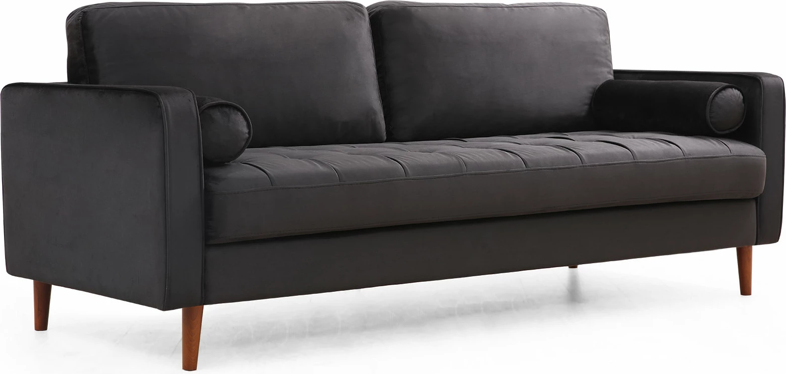 Divan treshe Atelier del Sofa, ngjyrë e zezë, Rome