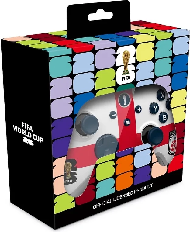 Kontroller wireless DRAGONSHOCK Aurora+ FIFA World Cup 26, kompatibil me Switch/Switch OLED/Switch 2/PC/Mobile, Hall Effect, RGB, bateri 800 mAh, England