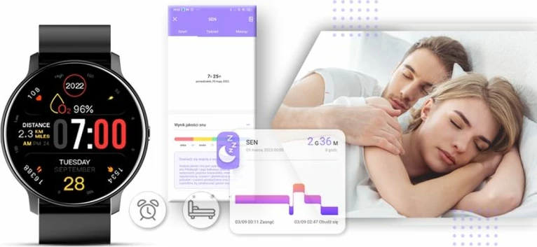 Smartwatch Giewont për meshkuj, e zezë