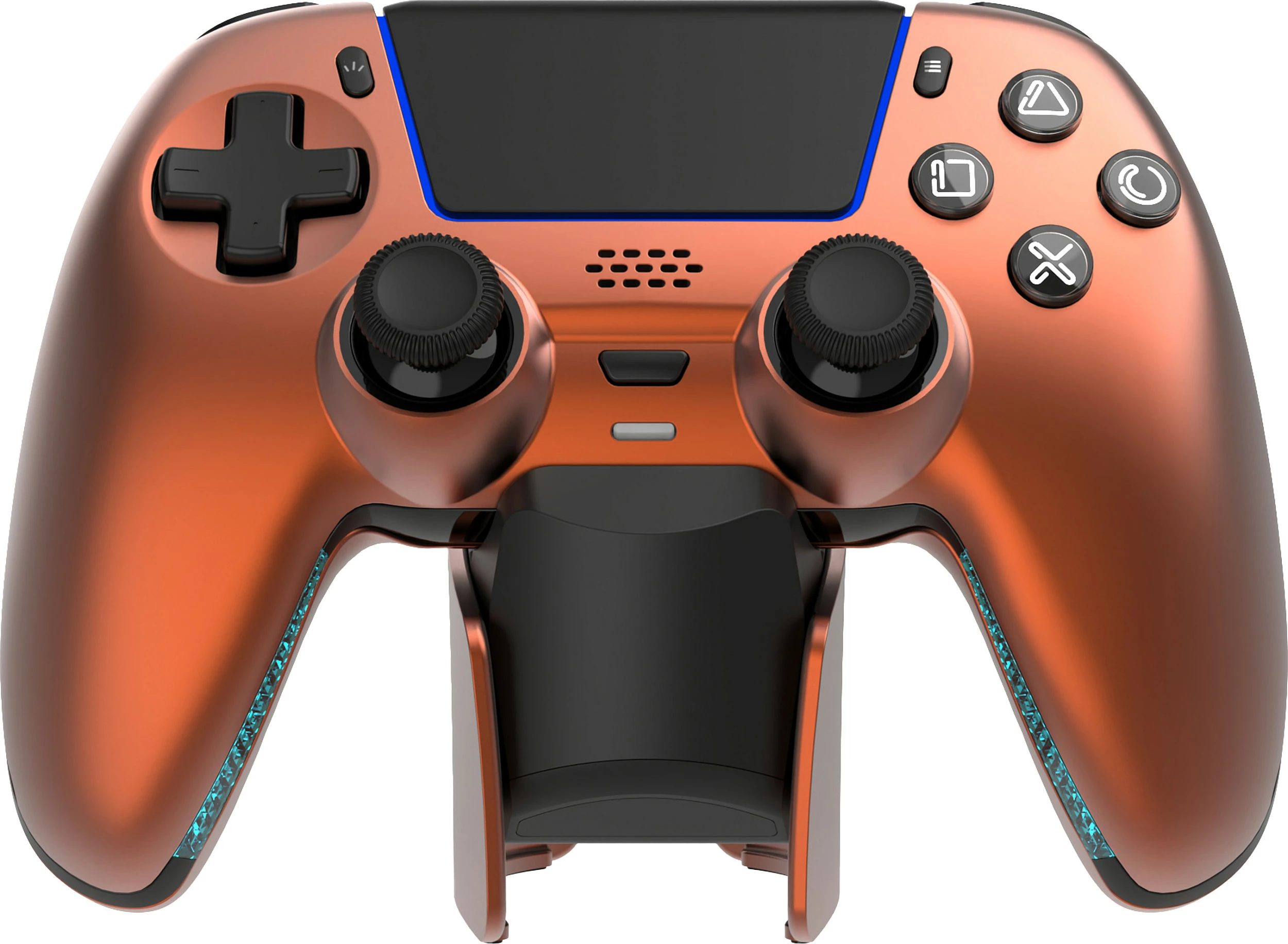 Gamepad Deltaco Gaming GAM-199-ORANGECOPPER, Bluetooth/USB-C, për PS5/PC/Android/iOS, Copper Orange