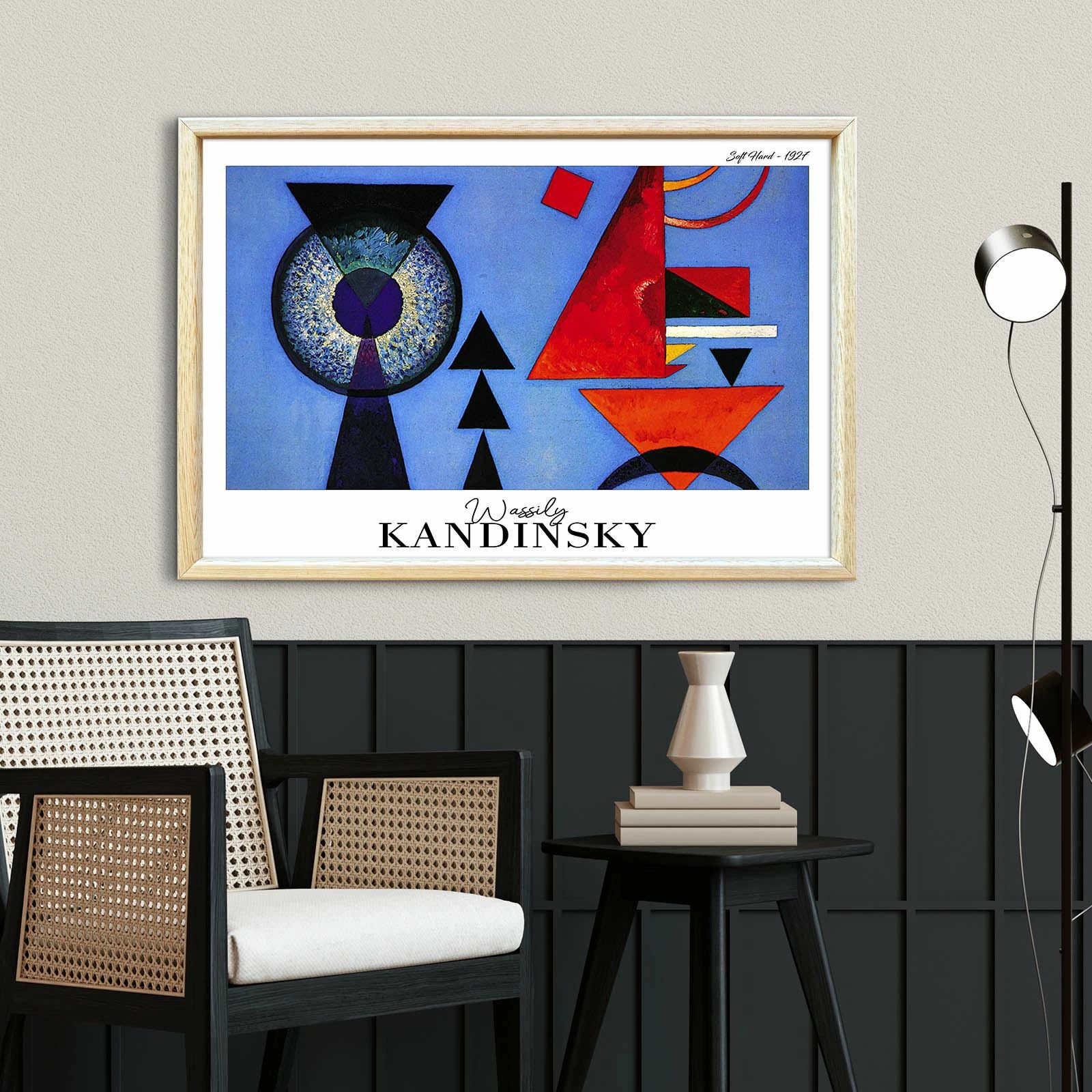 Pikturë dekorative me kornizë, Wallity, 4262AHSKANDINSKY-029, shumëngjyrëshe, 42x62cm