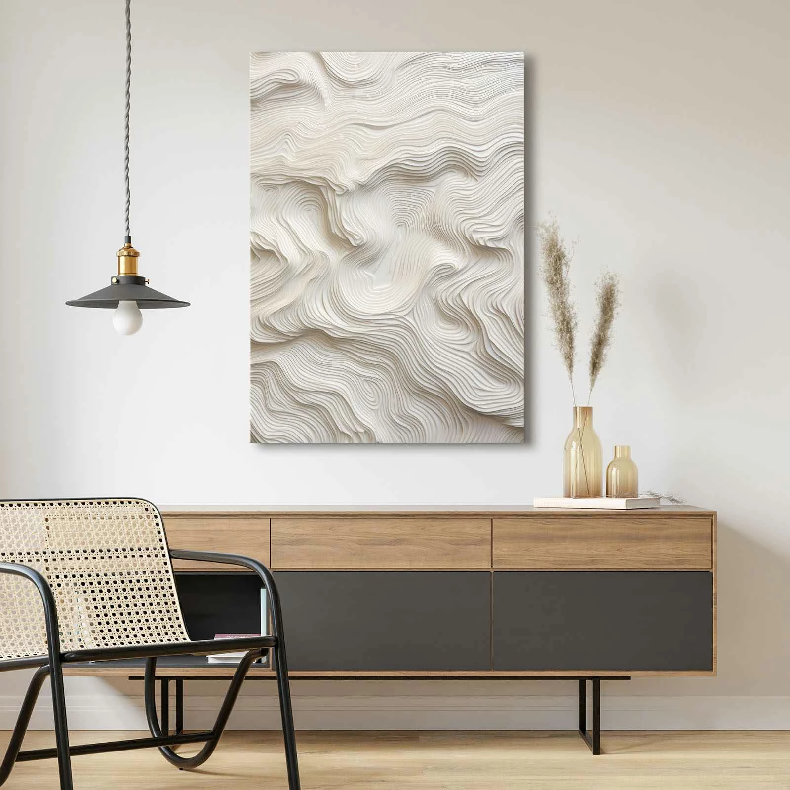 Pikturë dekorative në kanavacë, shumëngjyrëshe, Wallity, 70x100cm, 70100Wabisabi-023