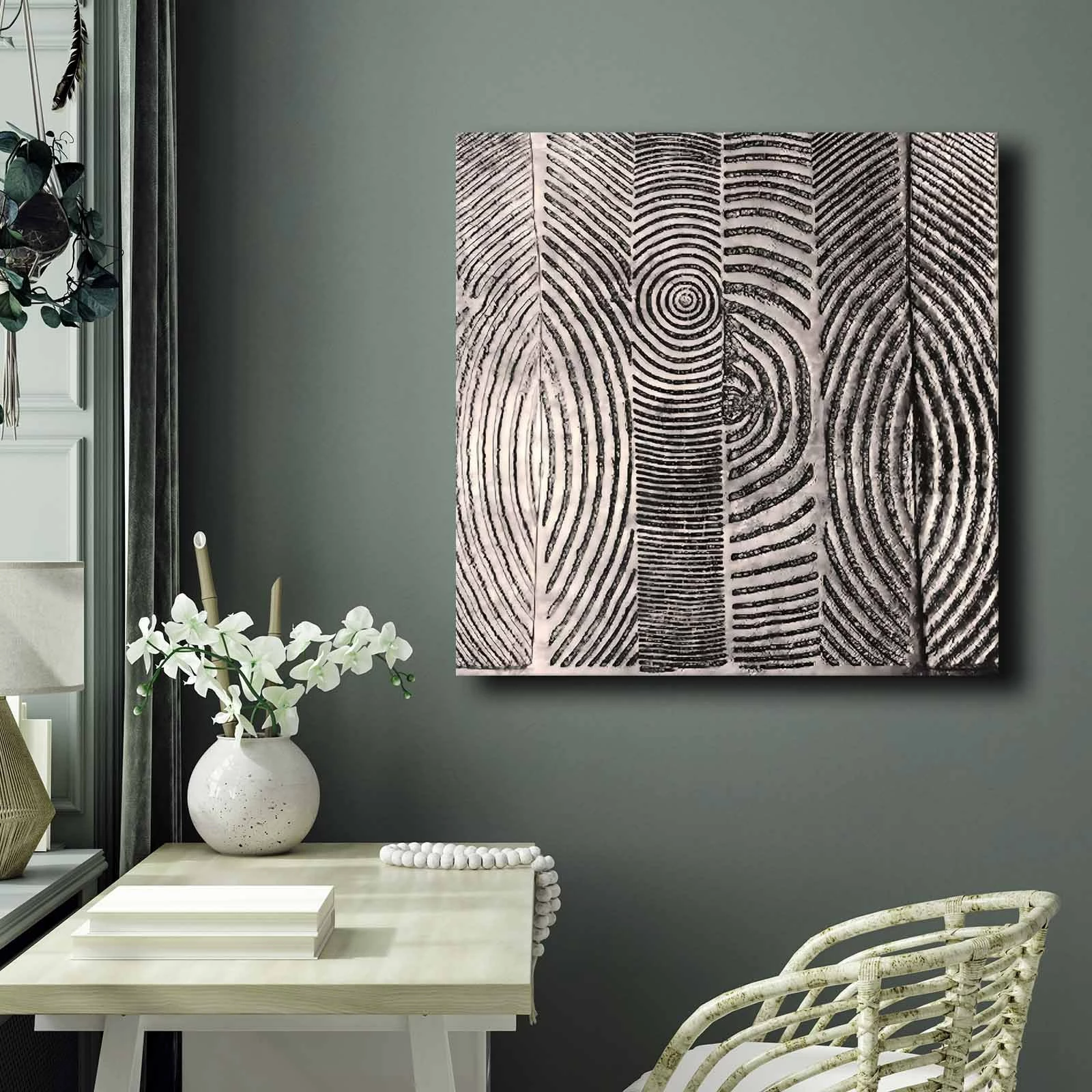 Pikturë dekorative në kanavacë, Wallity, 7070GSC-003, shumëngjyrëshe, 70x70cm
