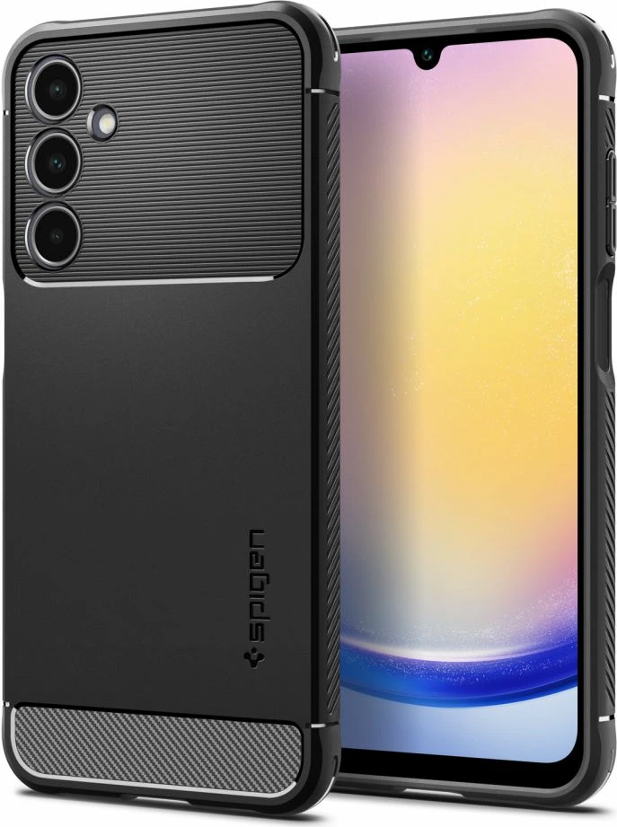 Mbështjellës Spigen Rugged Armor për Samsung Galaxy A25/A25 5G, Matte Black