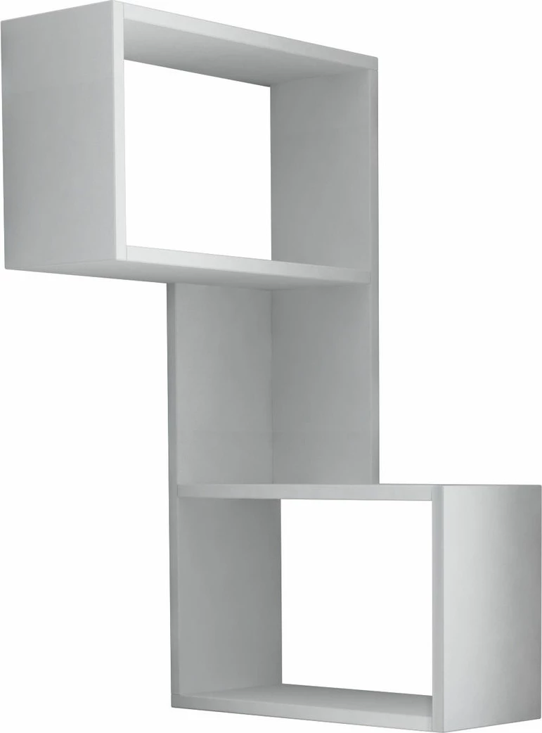 Raft muri Skye Decor, pjesë, ngjyrë e bardhë