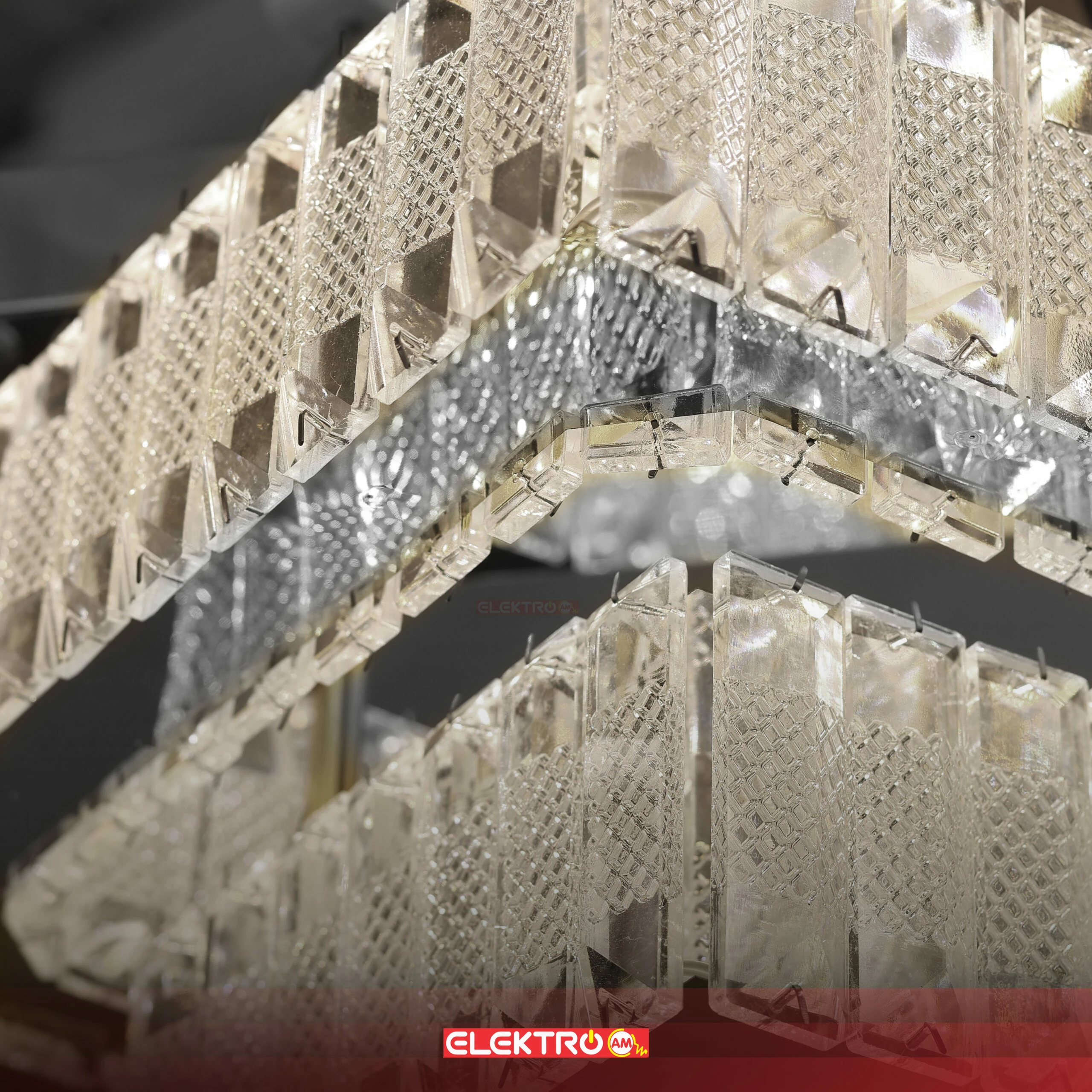 Abazhure LED Tavani me Kristale AMS126