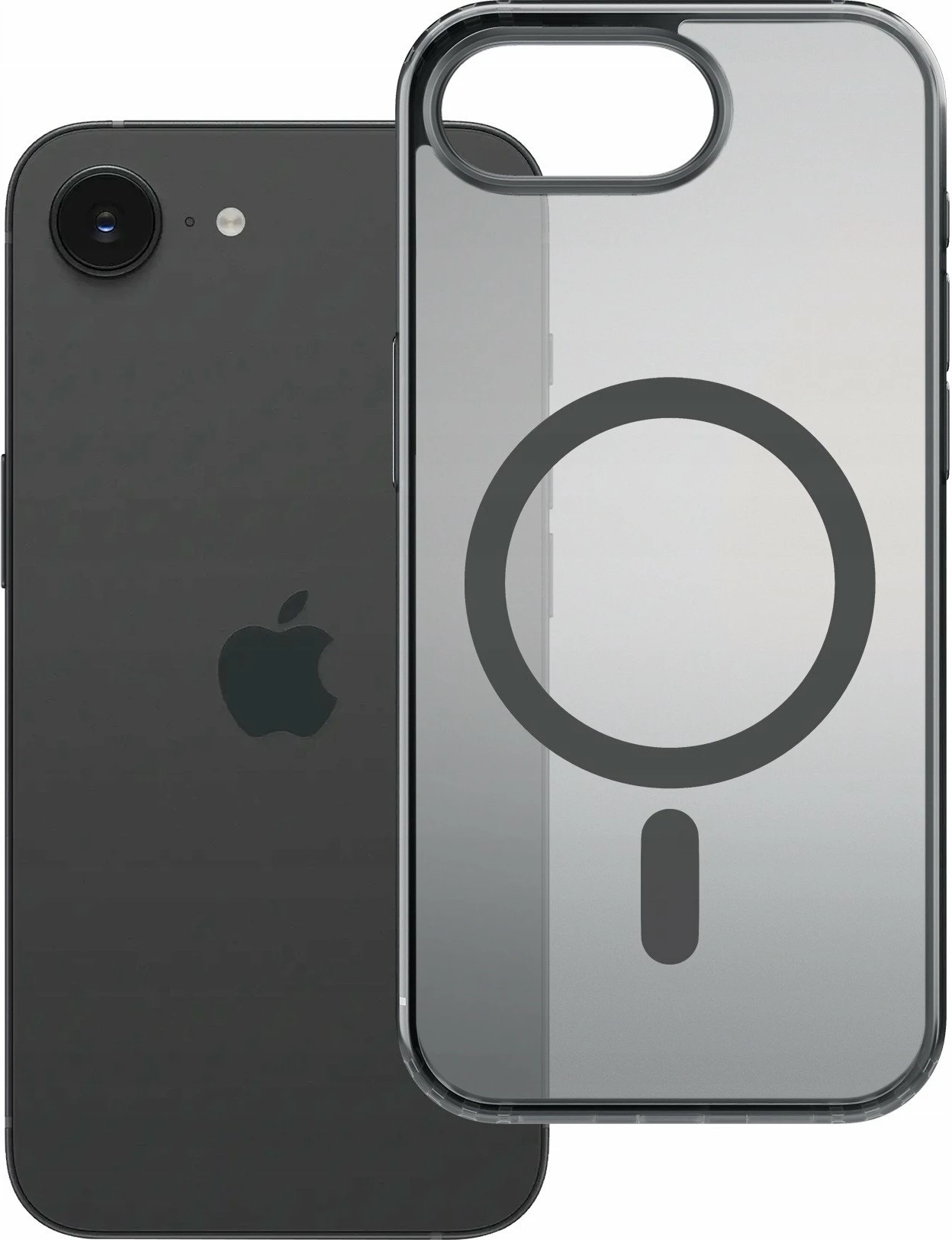 Mbështjellës 3MK Frosty MagCase për Apple iPhone 16E, MagSafe, mat, i zi