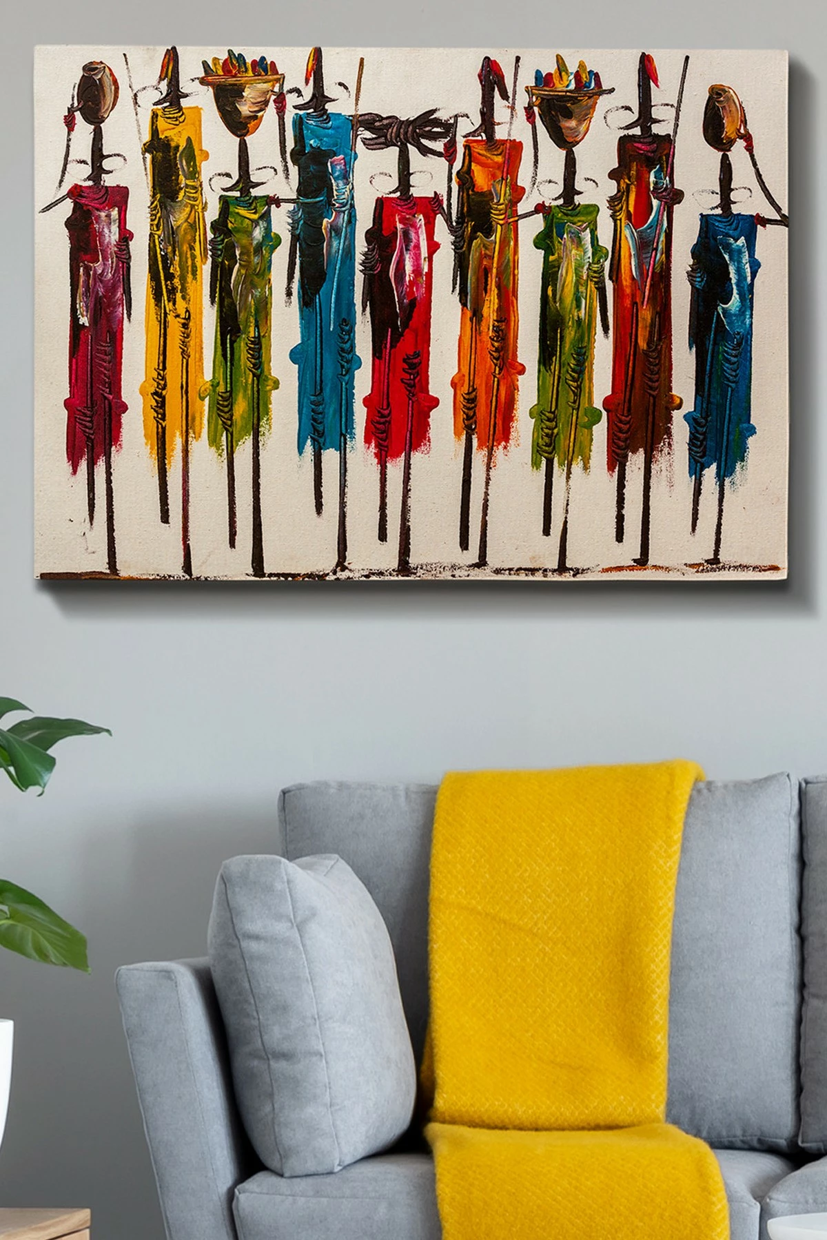 Pikturë dekorative në kanavacë, shumëngjyrëshe, 70x100cm