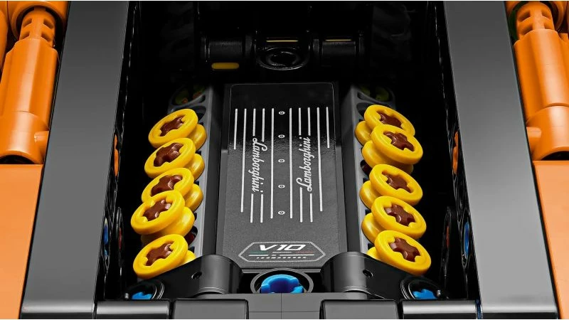 Set ndërtimi Lego Technic Lamborghini Huracán për fëmijë, portokalli