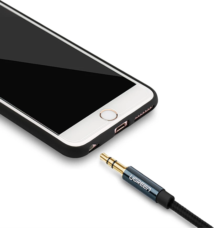 Kabllo audio AUX Ugreen AV112, 2m, mini jack 3.5mm, e zezë