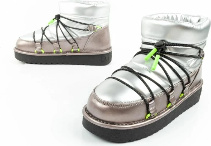 Çizme dimri për femra D.Franklin, argjendi