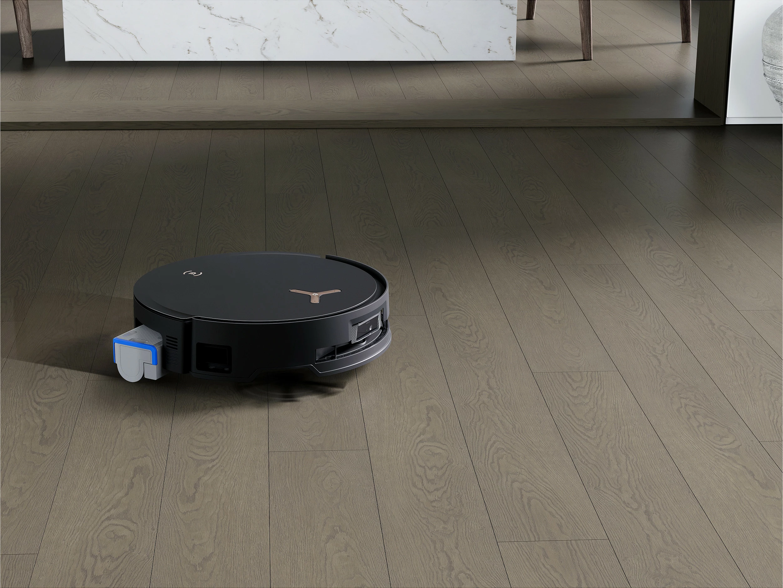 Robot fshesë ECOVACS Deebot X8 Pro Omni, 6400mAh, Wi‑Fi, me larje dhe stacion me qese pluhuri, i zi