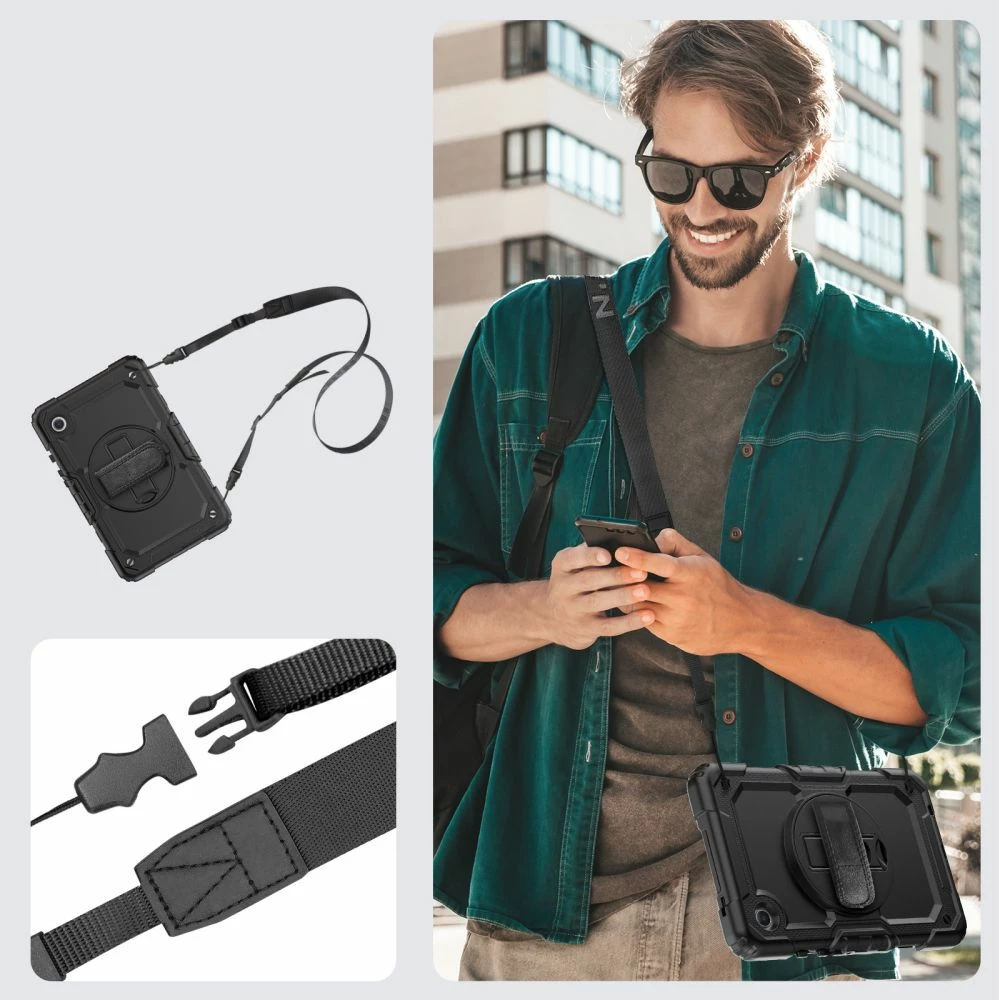 Mbështjellës Tech-Protect Solid360 për Samsung Galaxy Tab A9 Plus 11" X210/X215/X216, i zi
