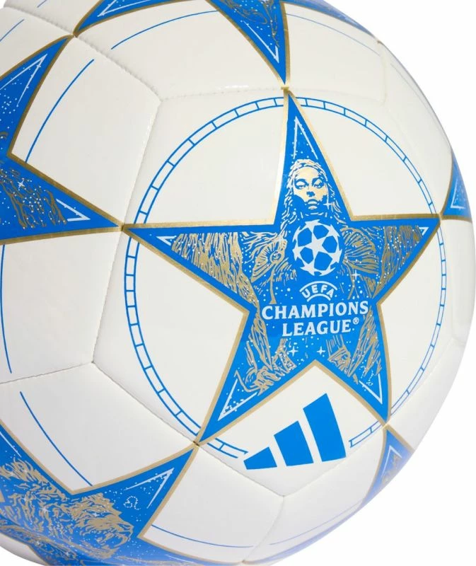 Top futbolli adidas, bardh e kaltër [Madhësia: 5]