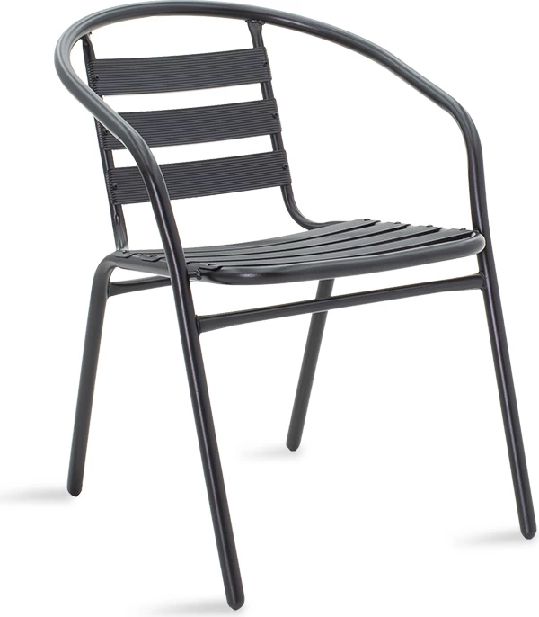 Karrige për kopsht Tade, 54x62x74 cm, e zezë