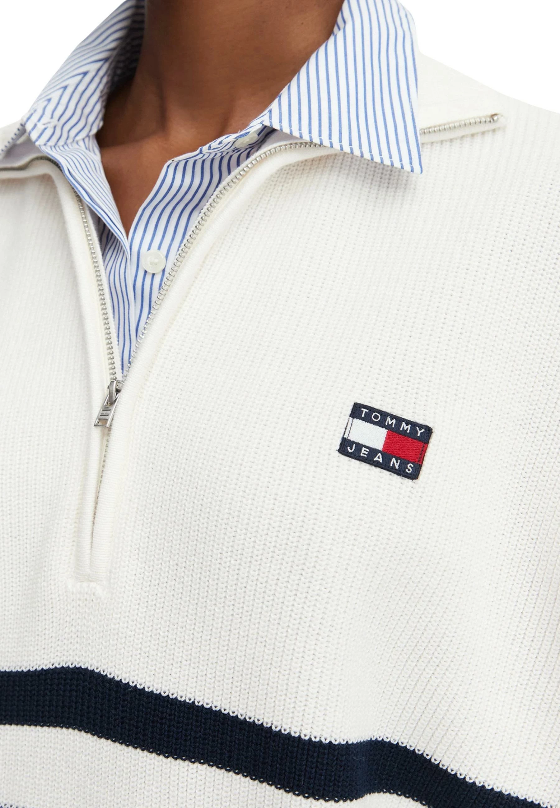 Xhemper për femra Tommy Hilfiger Jeans DW0DW22928, i bardhë [Madhësia: M]