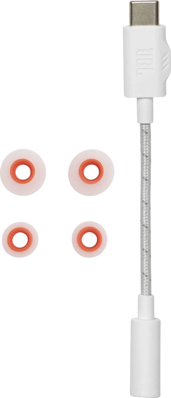 Kufje JBL Quantum 50, in-ear me kabllo, USB-C, të bardha
