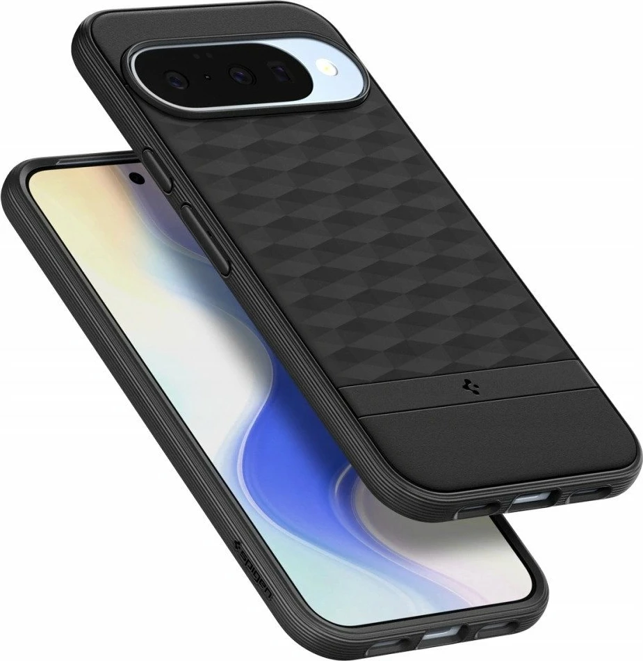 Mbështjellës Spigen Parallax MagSafe ACS09708 për Google Pixel 10/Pixel 10 Pro, i zi mat, 1 copë