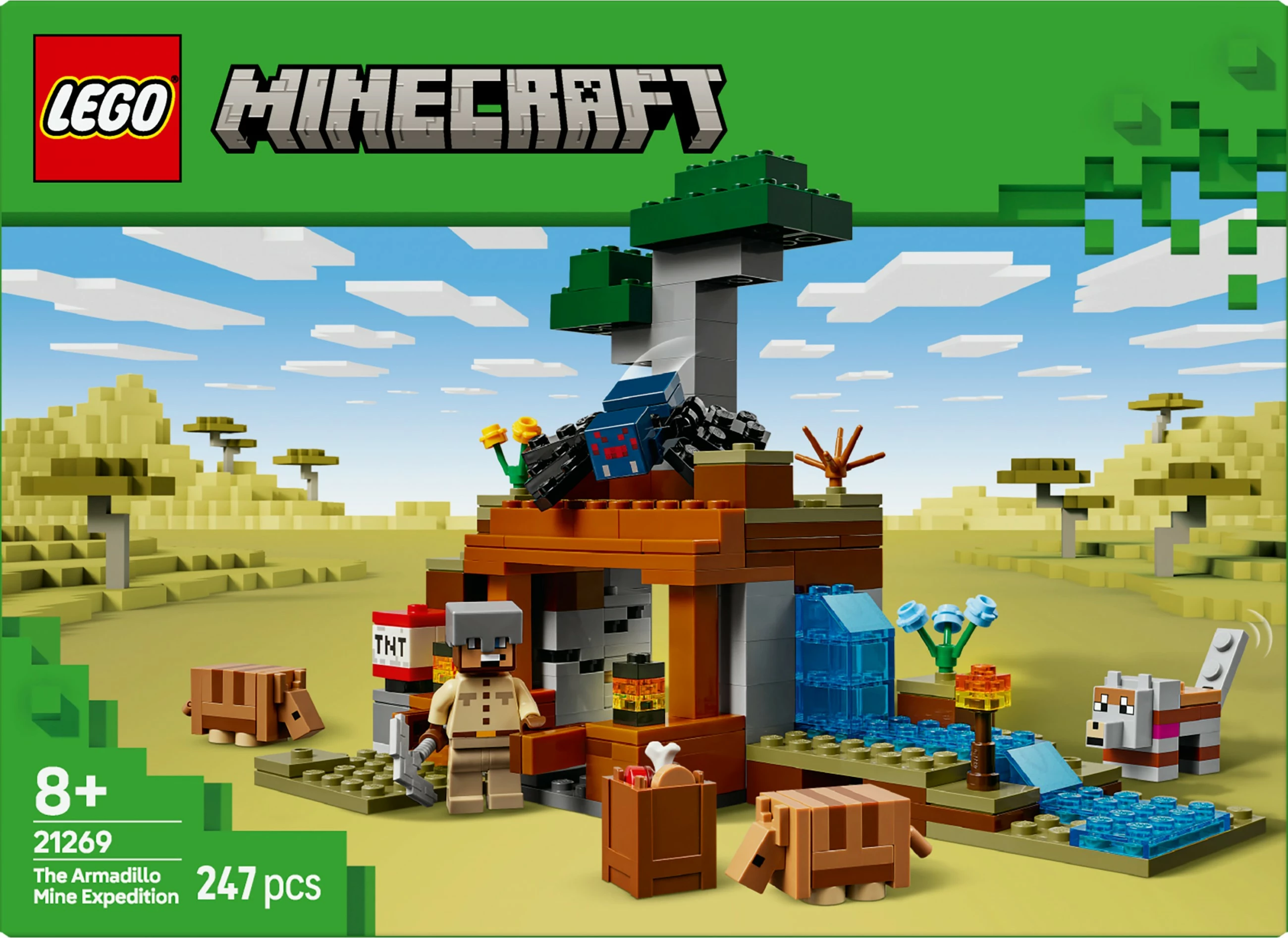 Set ndërtimi LEGO Minecraft 21269, 247 pjesë, shumëngjyrësh
