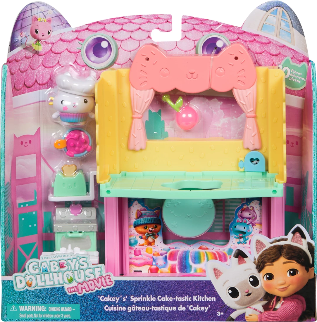 Gabby's Dollhouse - Seti i Lojës Kuzhina e Cakey me Sprinklet e Tortës