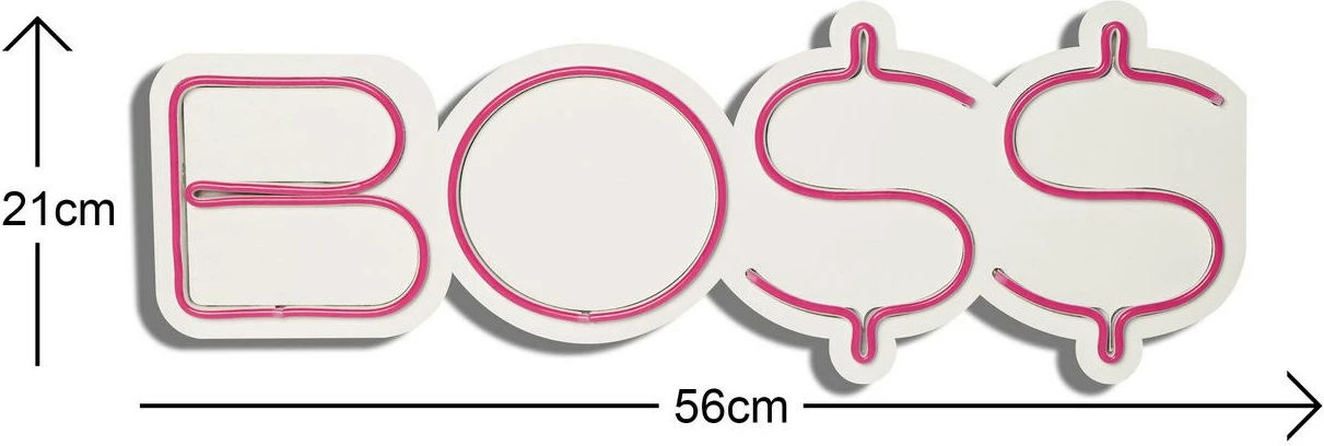Dritë dekorative LED plastike, BOSS, ngjyrë e kuqe