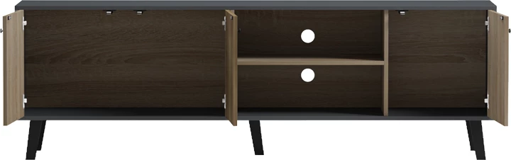 Komodë TV Tuscany, sonoma-antracit, 180x41x51cm